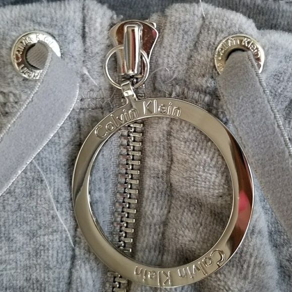 NWT Calvin Klein Velour Jacket, Size S - Picture 5 of 8